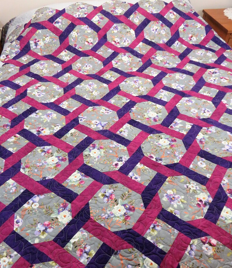 Handmade Quilt for Sale, Queen Size Quilt Extra Length, Queen Quilt for Sale, Quilts for Sale