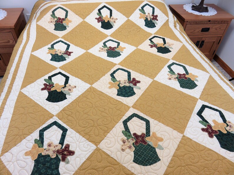 Vintage Quilt for Sale, Antique Quilt for Sale, Handmade Twin Size