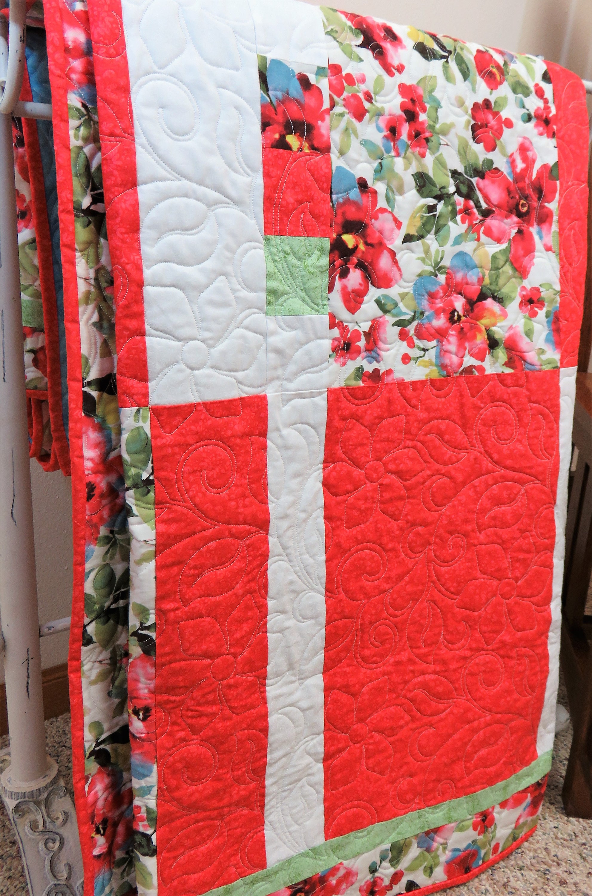 Handmade Quilt for Sale Handmade Queen Size Quilt Double Etsy