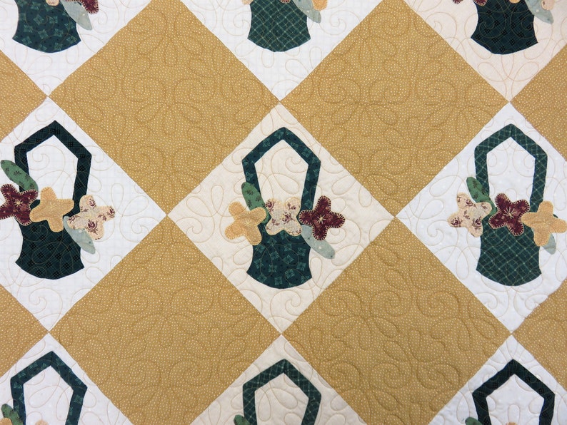 Vintage Quilt for Sale, Antique Quilt for Sale, Handmade Twin Size