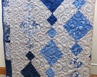 MADE TO ORDER Quilt, Handmade Quilt for Sale, Quilts for Sale Handmade, Diamond Pattern Quilt, Throw Quilt, Lap Quilt