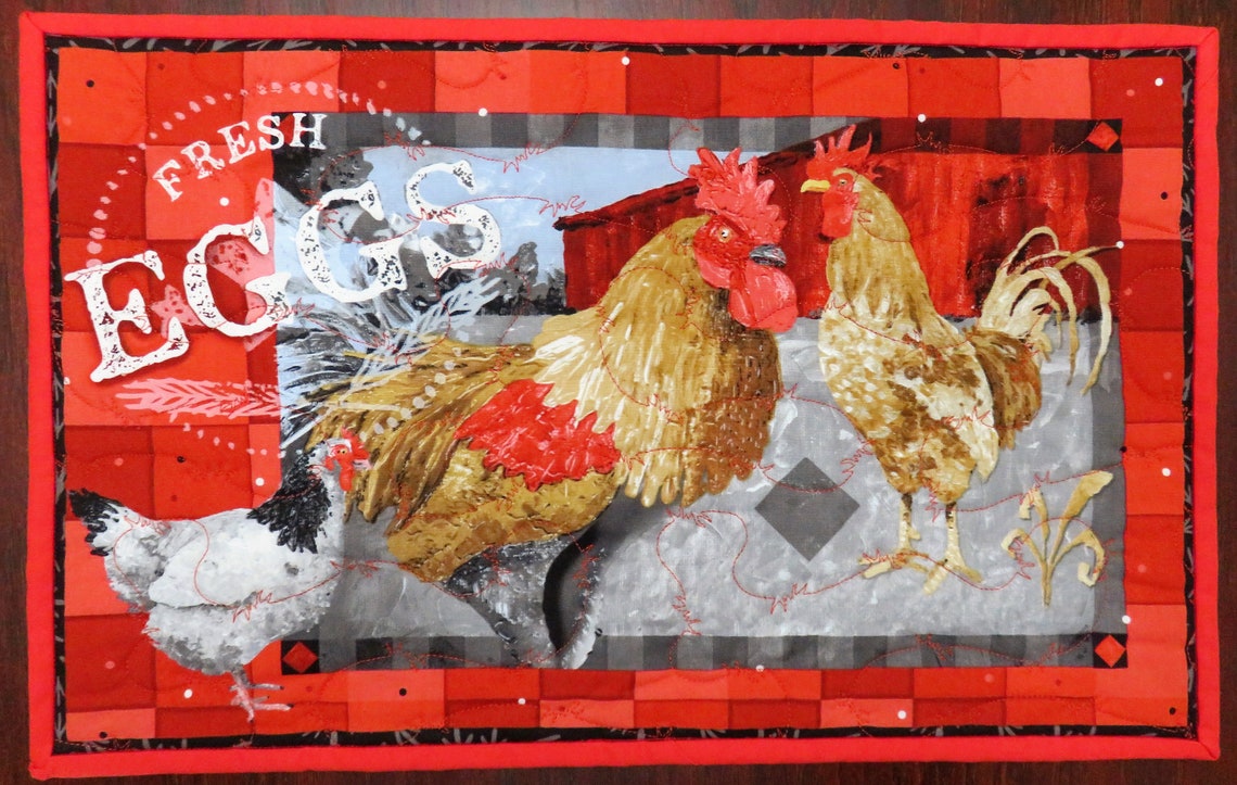 Handmade Placemats for Sale Chicken Placemats Set of 4 Etsy