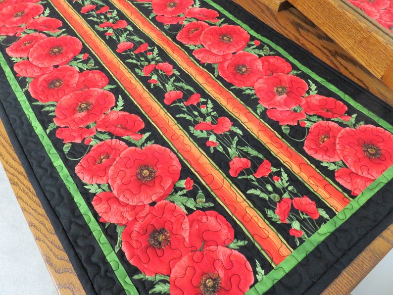 Handmade Table Runner for Sale Red Poppies Table Decor Etsy