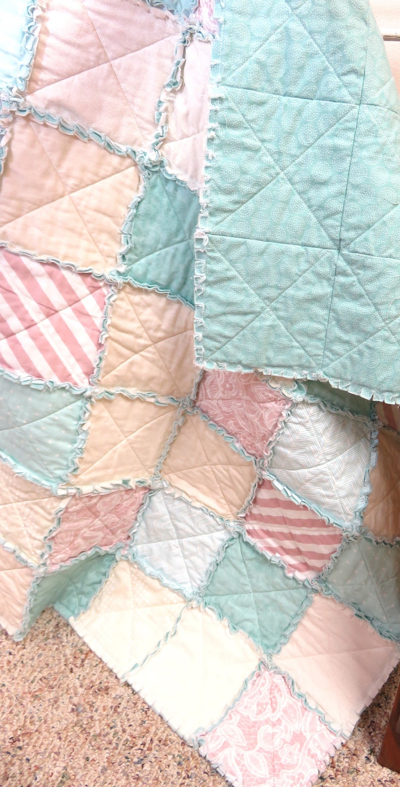 Handmade Baby Quilt for Sale Rag Quilt Nursery Quilt Baby Etsy