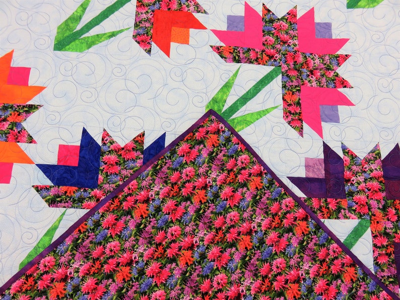 Handmade Quilt for Sale Twin Size Quilt Floral Blanket Etsy