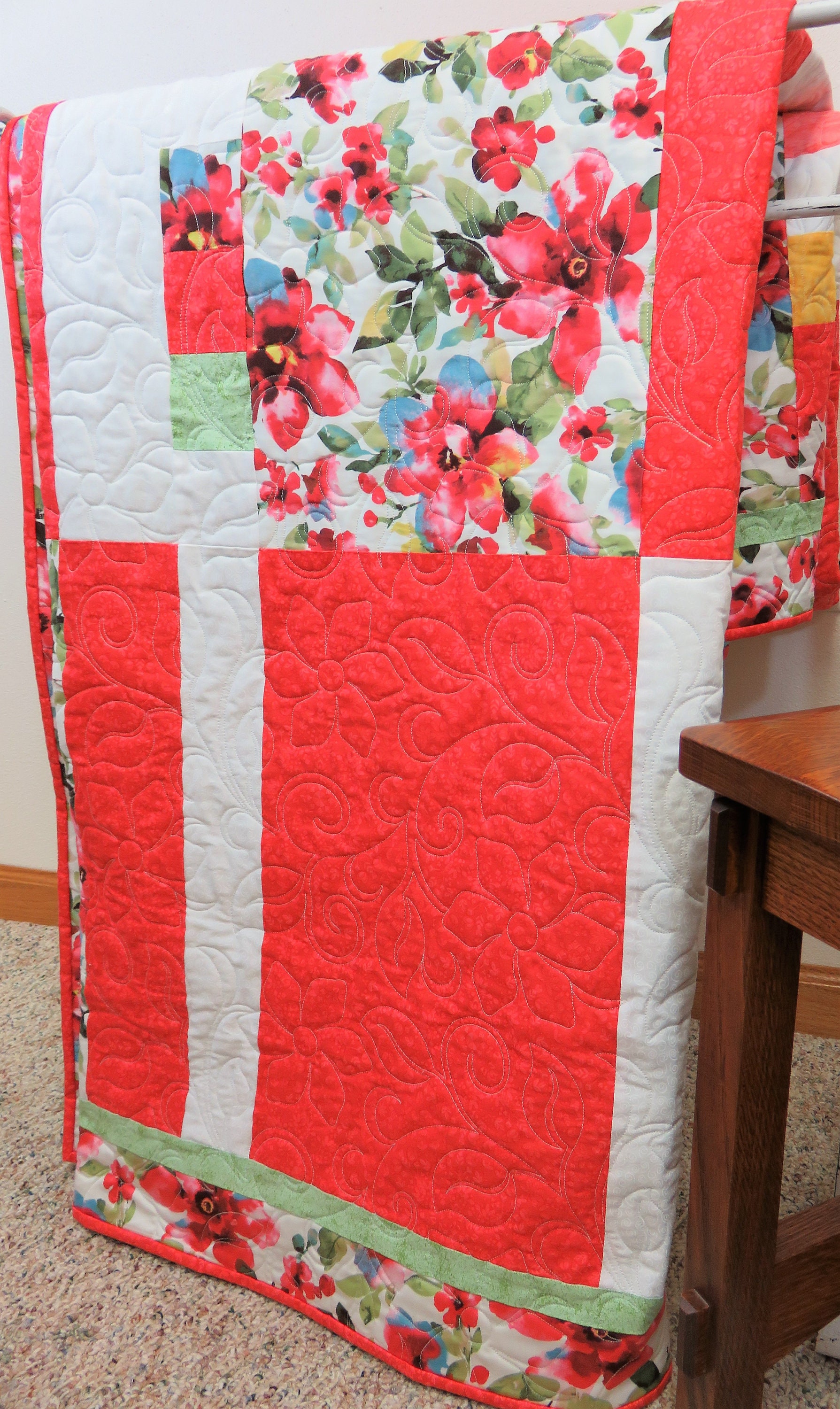 Handmade Quilt for Sale Handmade Queen Size Quilt Double Etsy