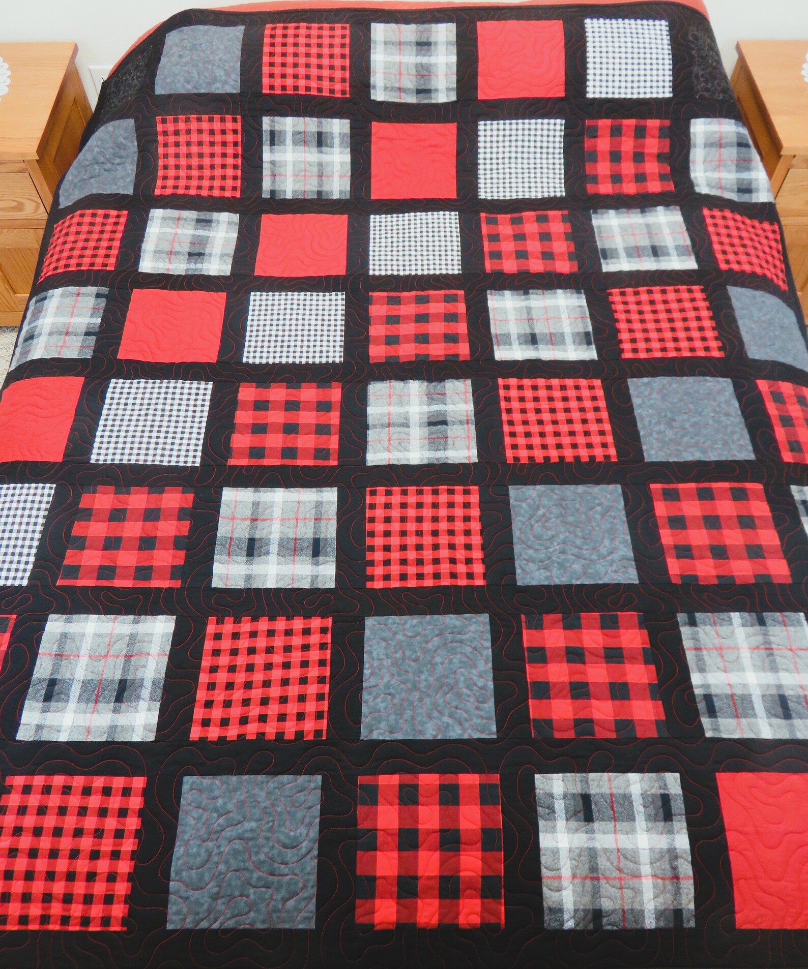 Handmade Quilt for Sale Flannel Lap Blanket Throw Quilt Etsy