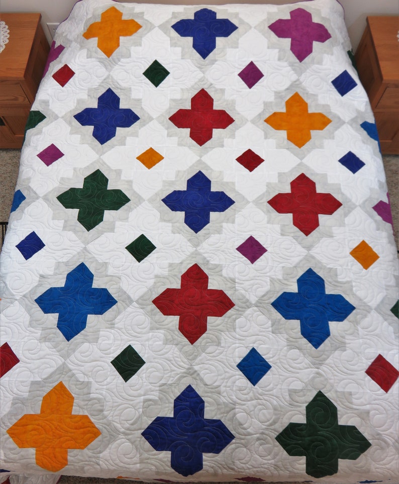 Handmade Full Size Quilt for Sale, Full Size Blanket, Double Size Quilt
