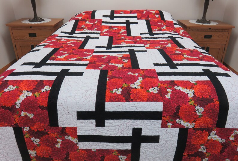 Handmade Quilt for Sale Queen Size Quilt With Extra Length Etsy