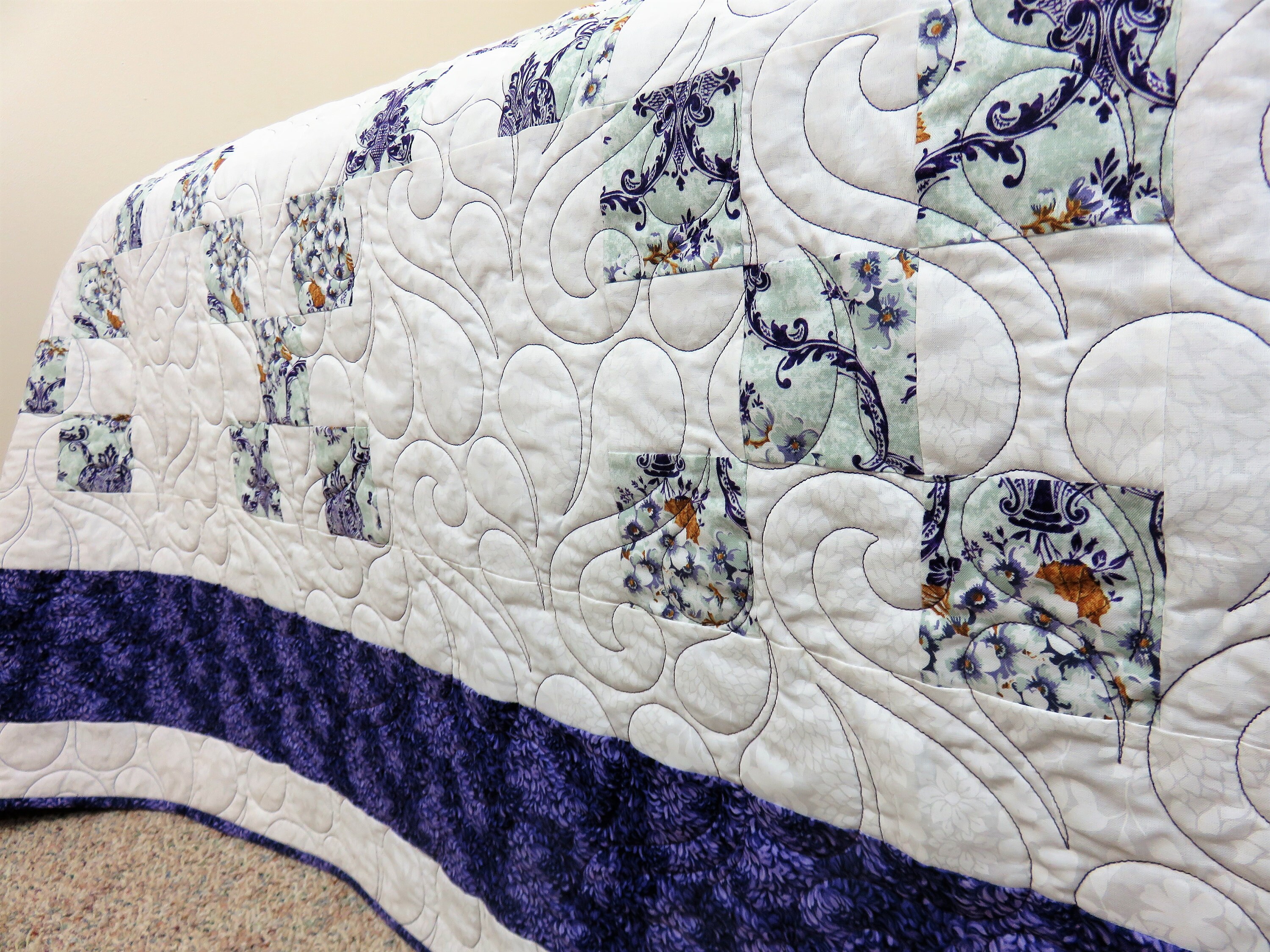 Handmade Quilt for Sale Purple Quilt Queen Size Quilt Queen Etsy