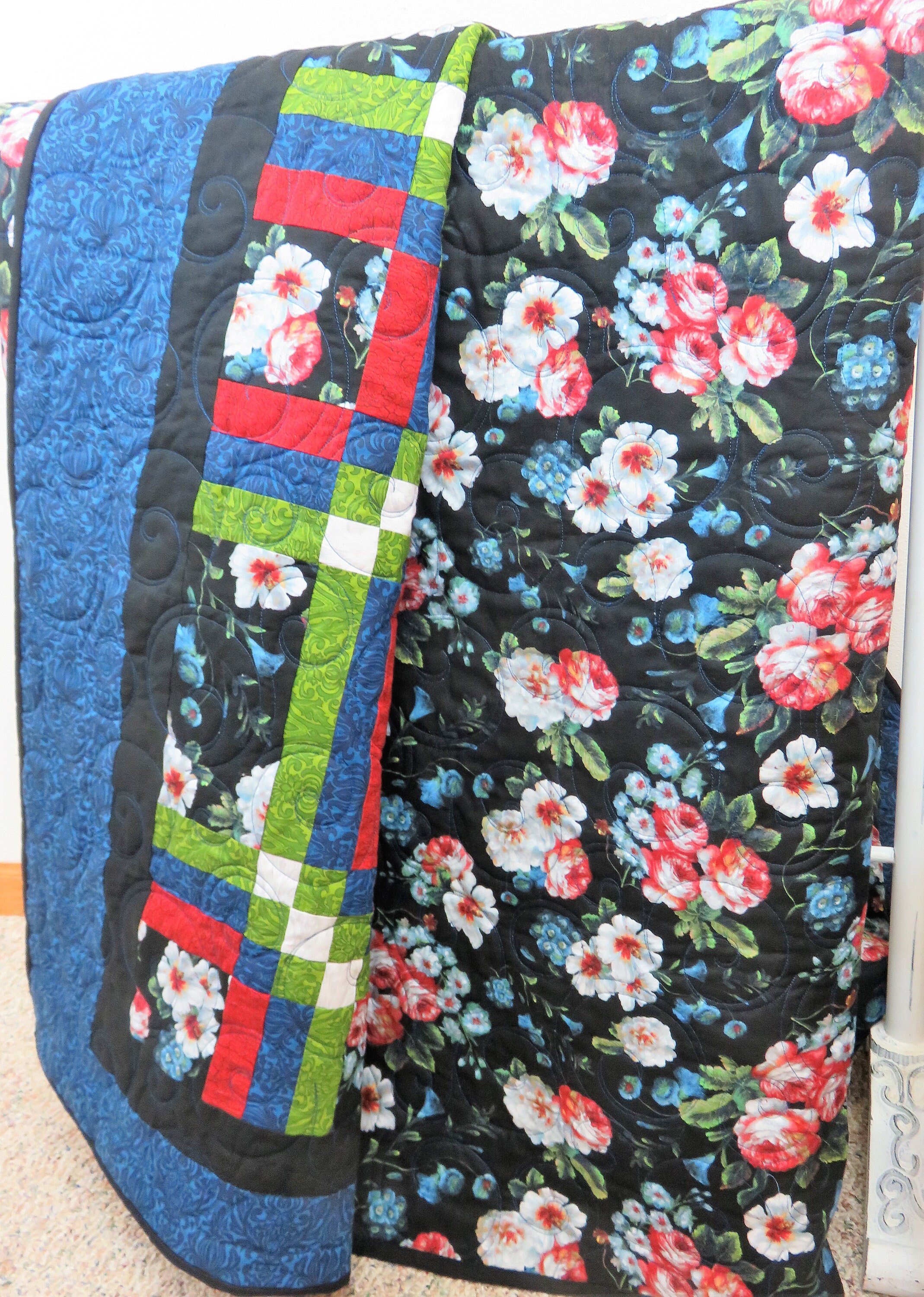 Handmade Quilt for Sale, Full Size Quilt, Double Size Quilt, Twin Size