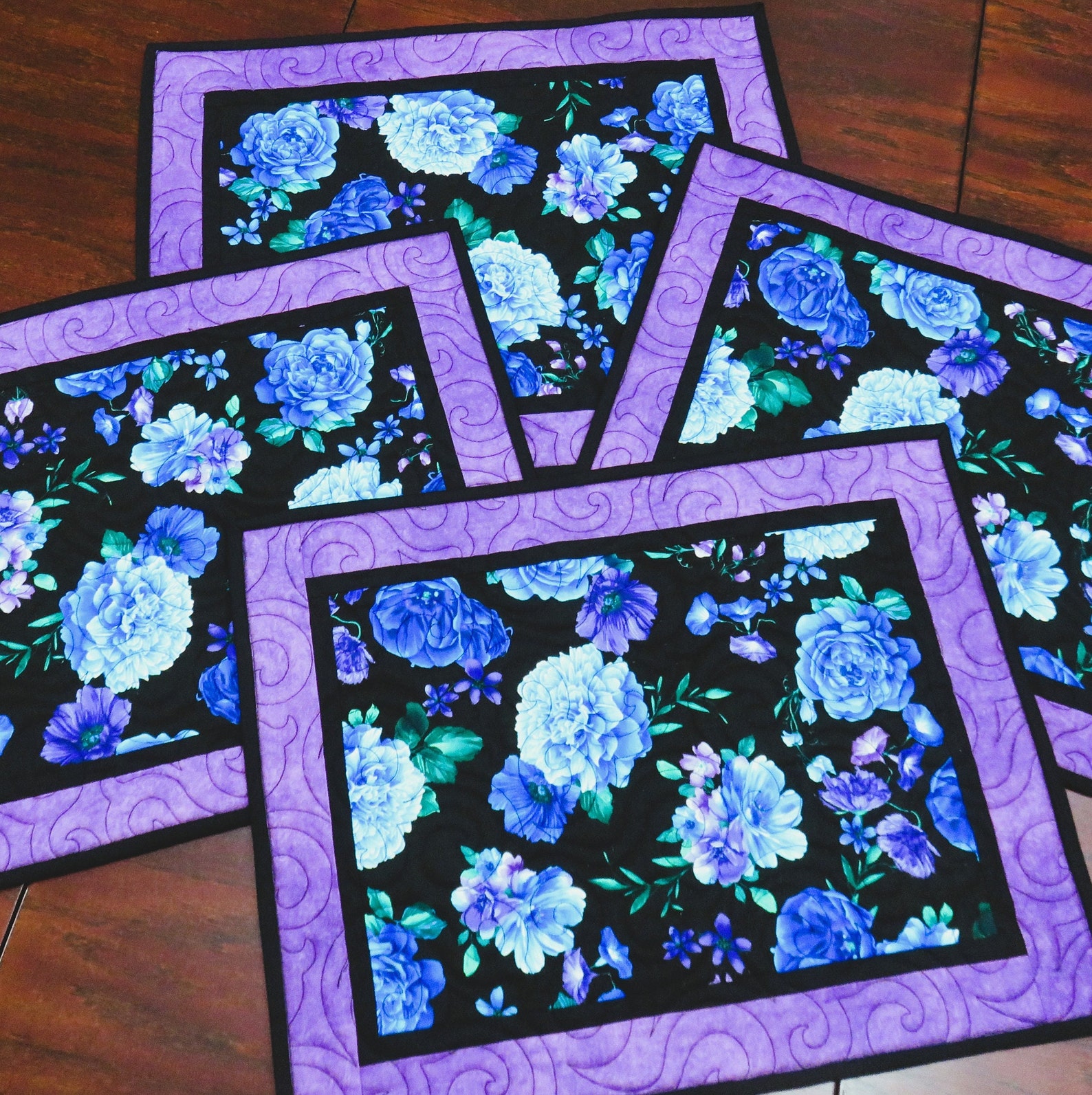 Handmade Placemats for Sale Flower Placemats Purple Table Etsy
