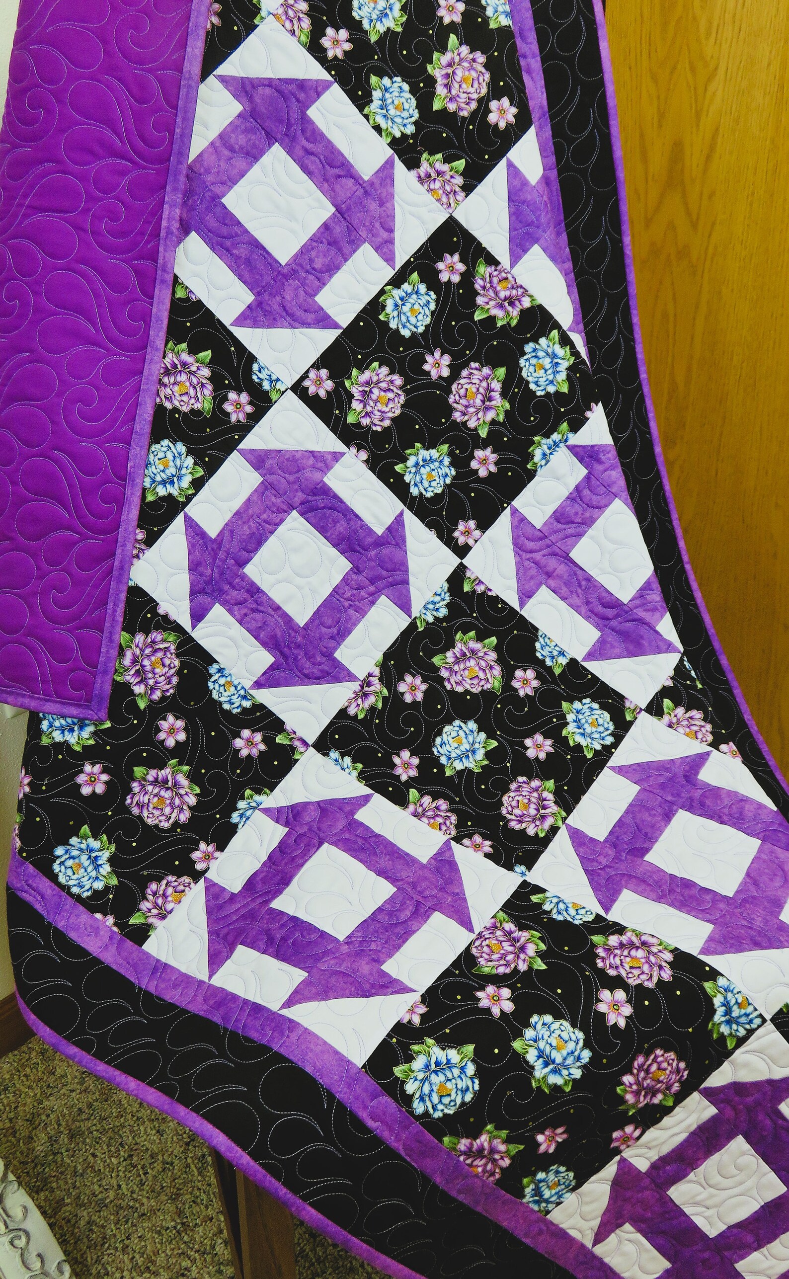 Handmade Quilt for Sale, Large Throw, Lap Blanket, Quilt for Sale