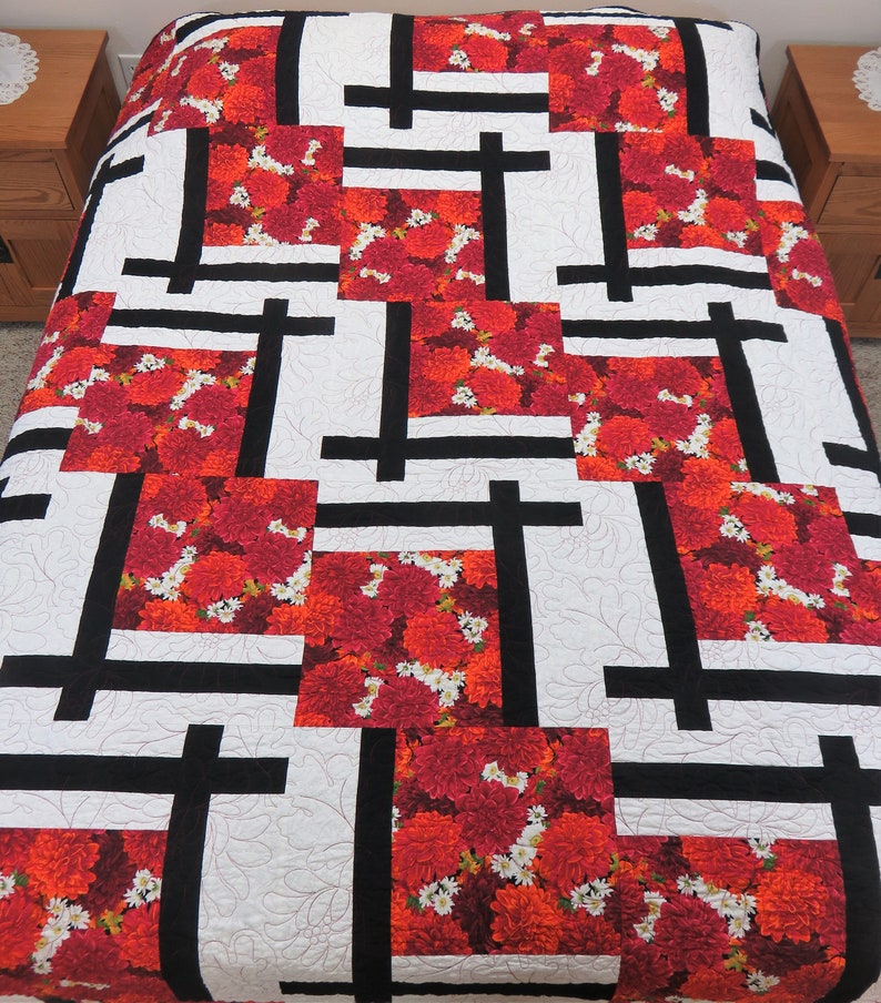 Handmade Quilt for Sale Queen Size Quilt With Extra Length Etsy