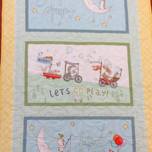 Handmade Wall Hanging for Sale, Nursery Wall Decor for Sale, Moon and Stars Nursery, Baby Quilt, Quilts for Sale Handmade