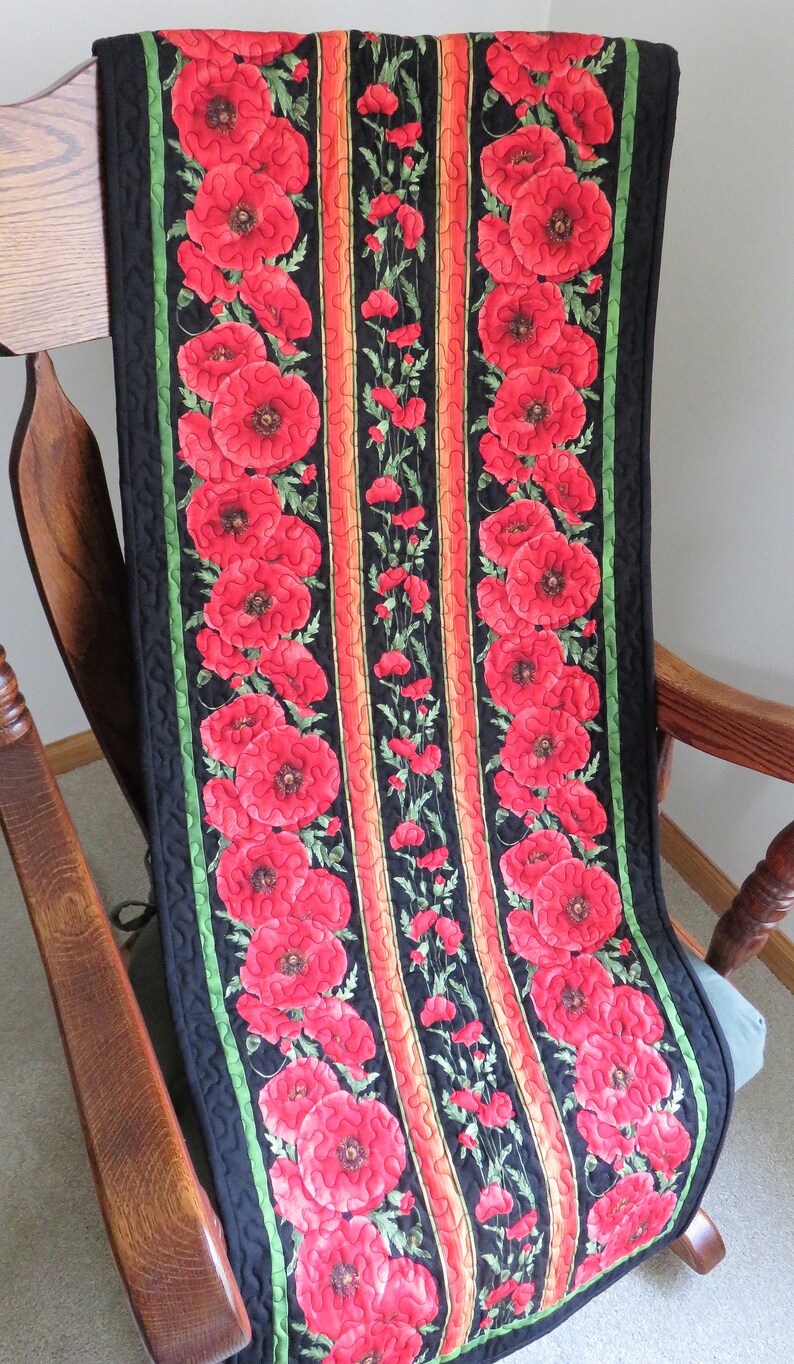 Handmade Table Runner for Sale Red Poppies Table Decor Etsy