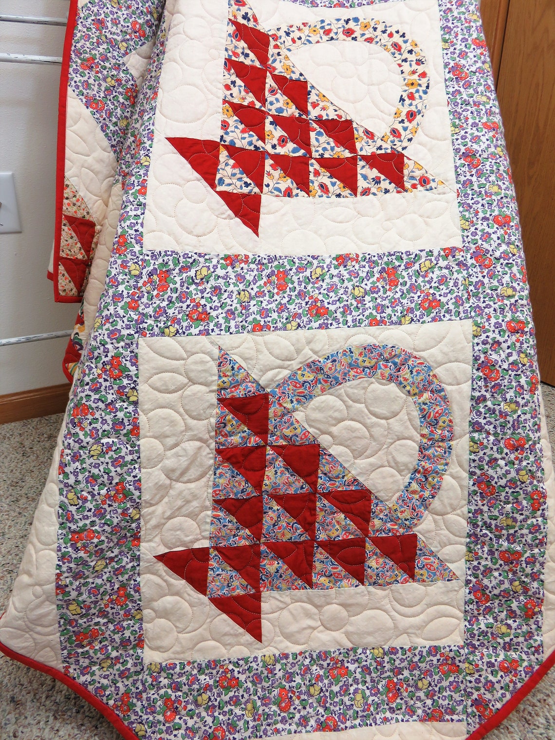 Vintage Quilt for Sale Antique Quilt for Sale Handmade Twin Etsy