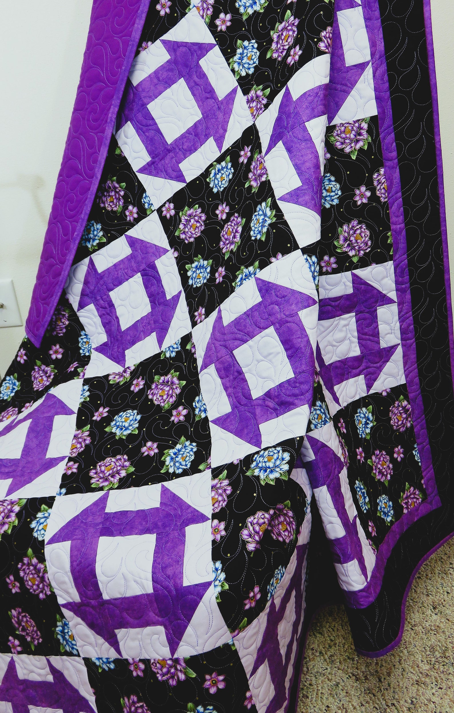 Handmade Quilt for Sale, Large Throw, Lap Blanket, Quilt for Sale