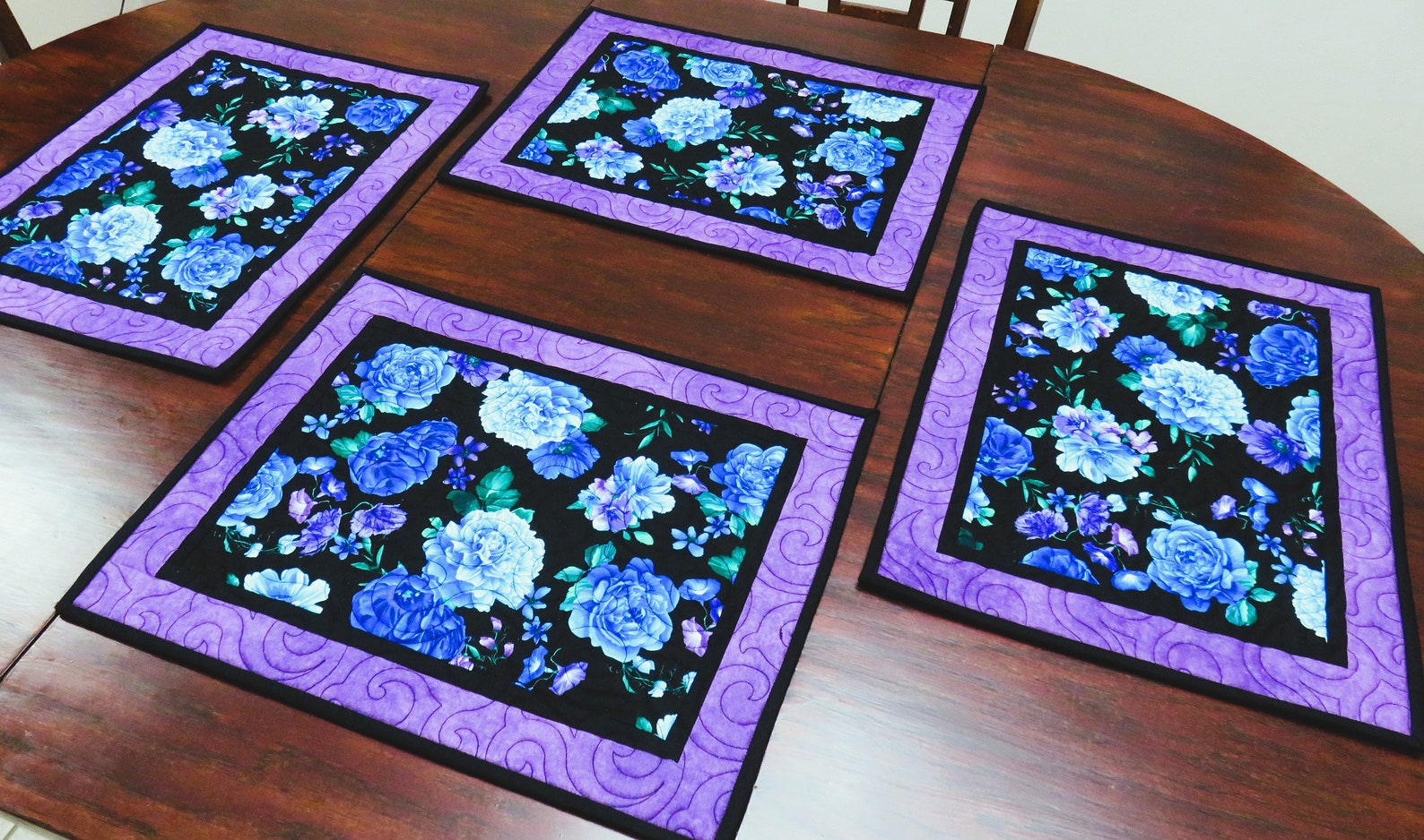 Handmade Placemats for Sale Flower Placemats Purple Table Etsy