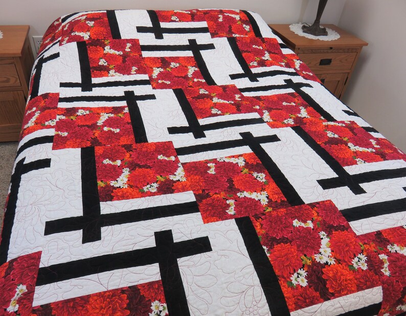 Handmade Quilt for Sale Queen Size Quilt With Extra Length Etsy