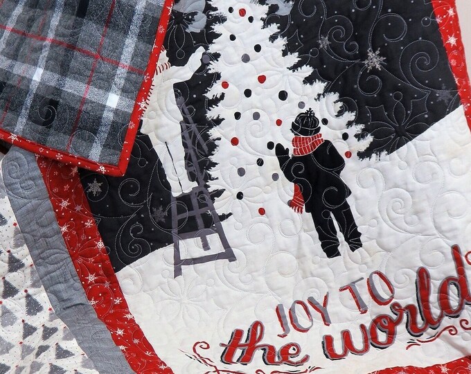 Handmade Christmas Quilt for Sale, Christmas Quilt, Holiday Quilt