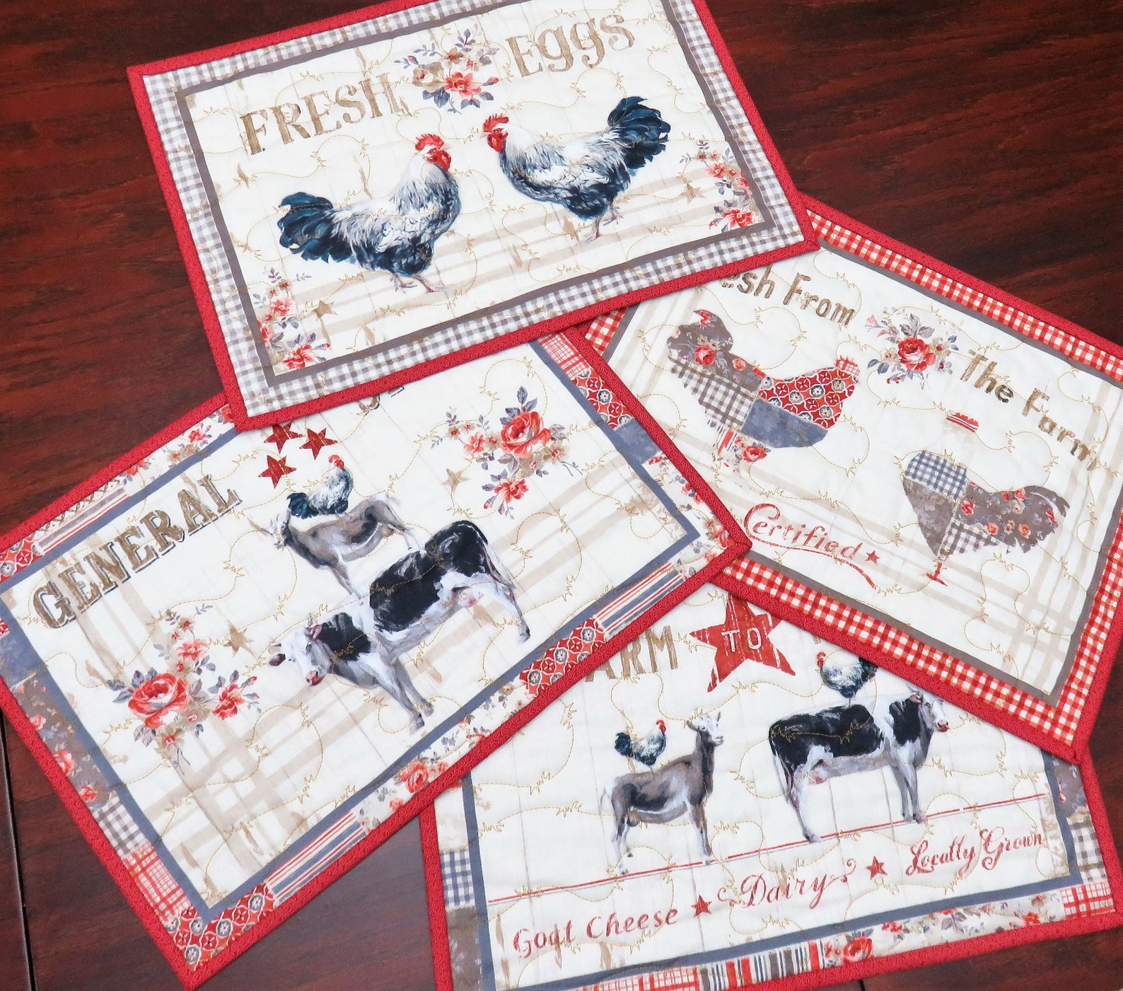 Handmade Placemats for Sale Country Style Table Placemats Etsy