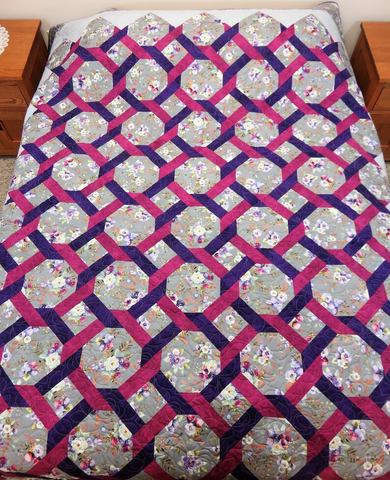 Handmade Quilt for Sale, Queen Size Quilt Extra Length, Queen Quilt for Sale, Quilts for Sale