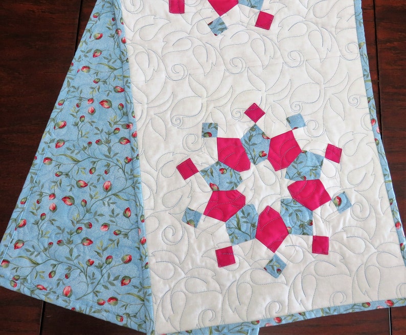 Handmade Table Runner for Sale, Handmade Table Decor, Roses Table