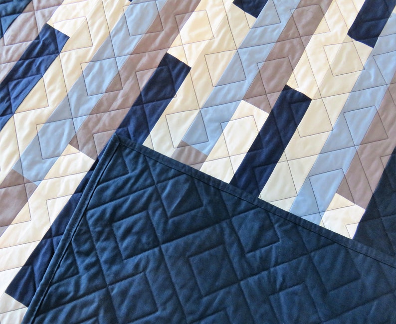 Handmade Quilt for Sale King Size Quilt for Sale Blue King Etsy