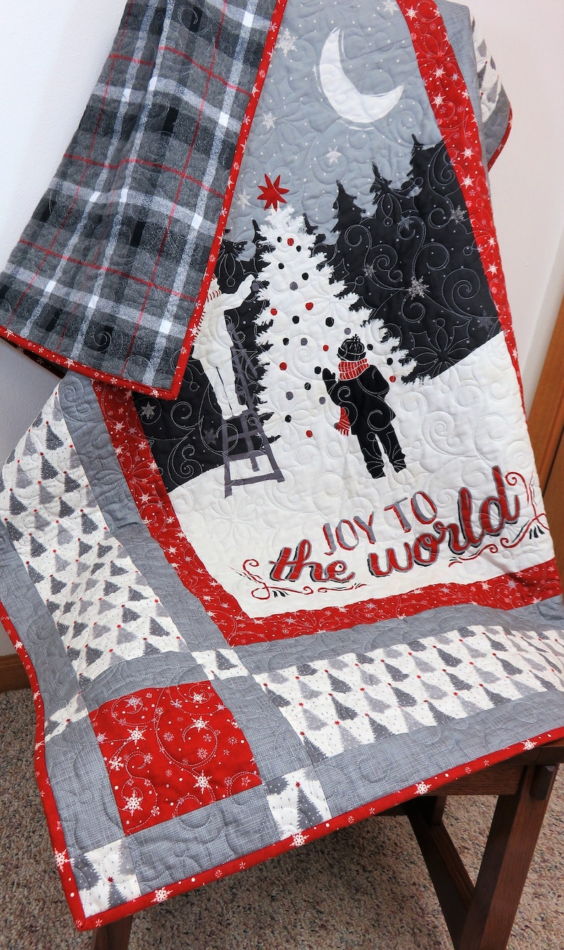 Handmade Christmas Quilt for Sale Merry Christmas Quilt Etsy