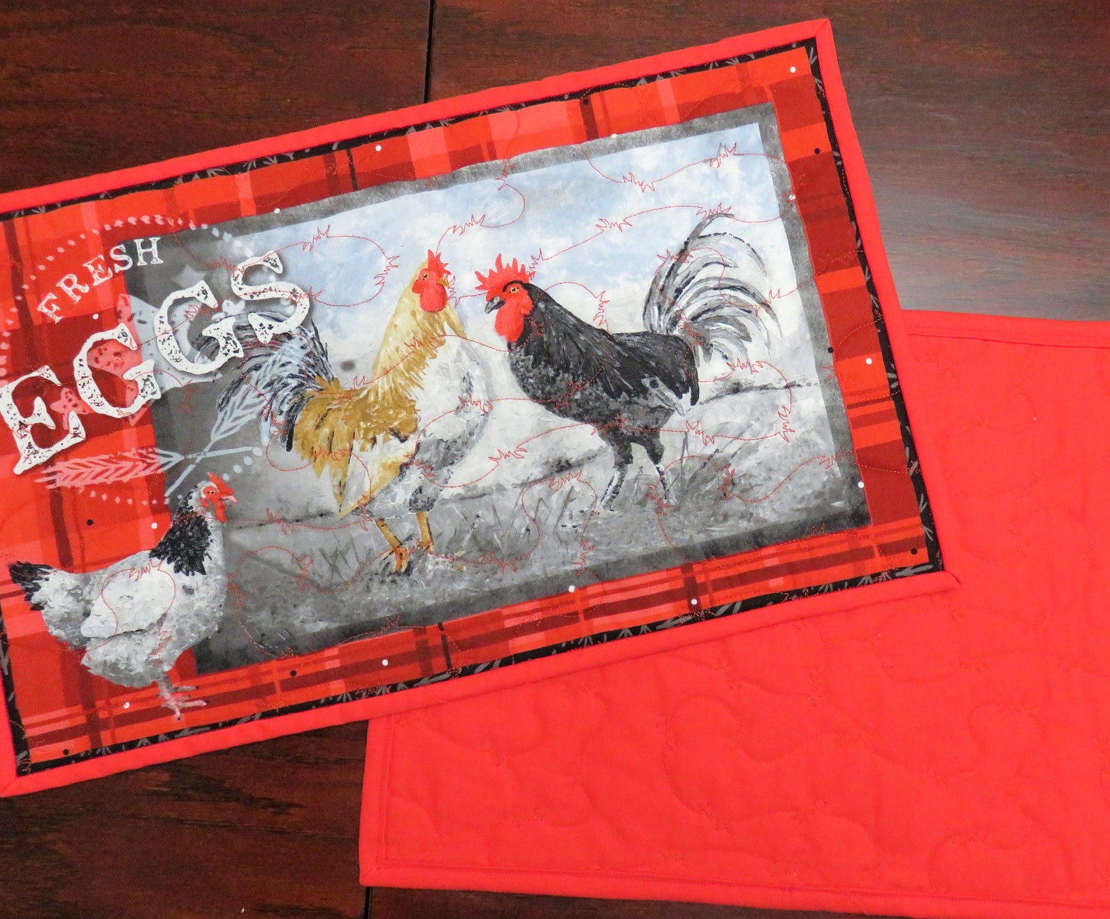 Handmade Placemats for Sale Chicken Placemats Set of 4 Etsy