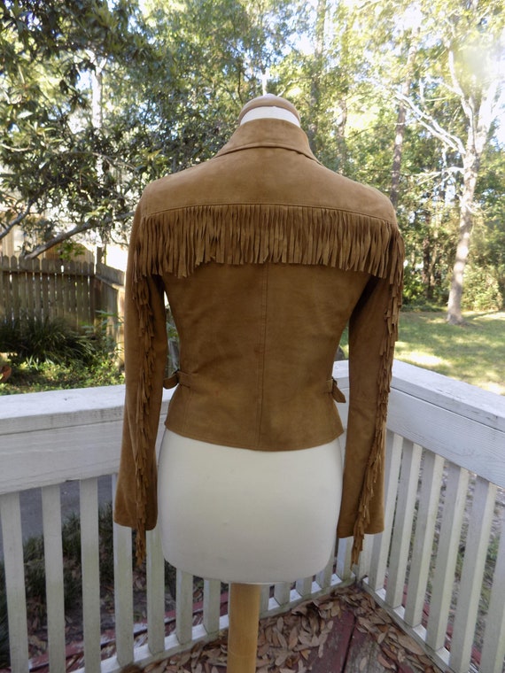 ralph lauren suede fringe jacket