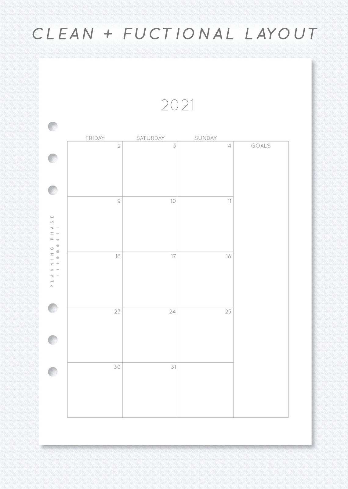 july 2021 june 2022 monthly calendar printable a5 filofax