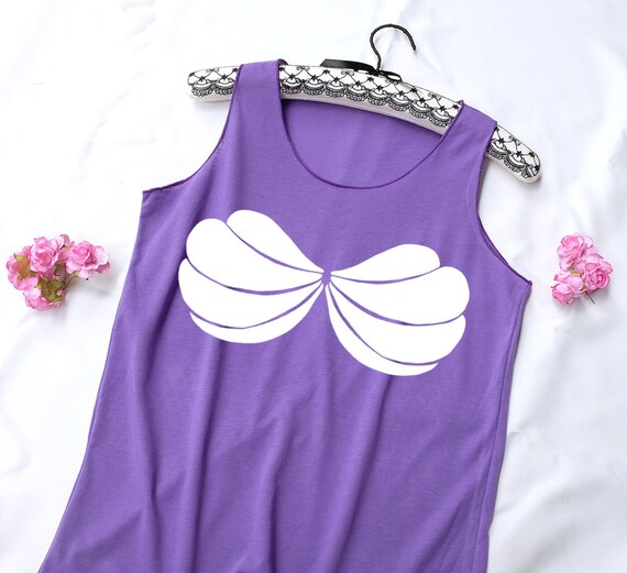 little mermaid shell shirt