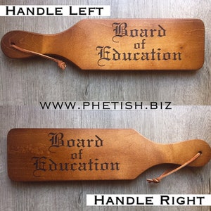 Customize an Oiled Oak Blank Wooden Spanking Paddle BDSM Gift or Tribute image 4