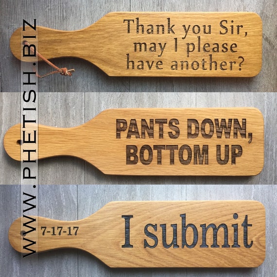 Customize an Oiled Oak Blank Wooden Spanking Paddle BDSM Gift or