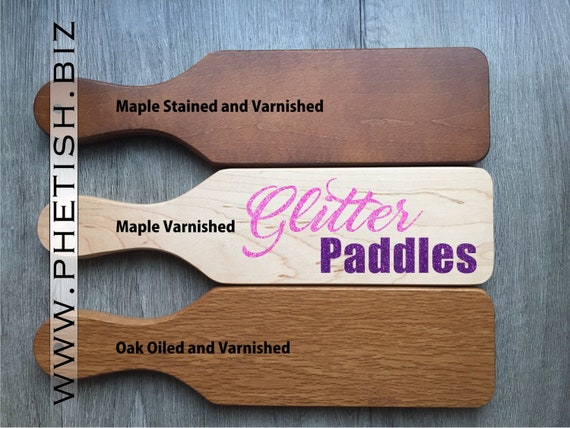 Custom Glitter Spanking Paddle Wooden Engraved BDSM Gift 