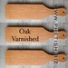 Customize an Oiled Oak-- Blank Wooden Spanking Paddle -- BDSM Gift or Tribute