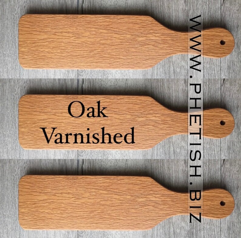 Customize an Oiled Oak Blank Wooden Spanking Paddle BDSM Gift or Tribute image 1