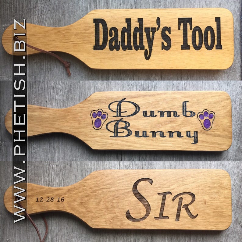 Customize an Oiled Oak Blank Wooden Spanking Paddle BDSM Gift or Tribute image 6