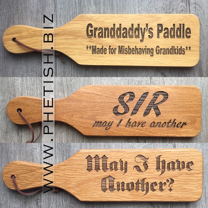 Customize an Oiled Oak Blank Wooden Spanking Paddle BDSM Gift or Tribute image 5