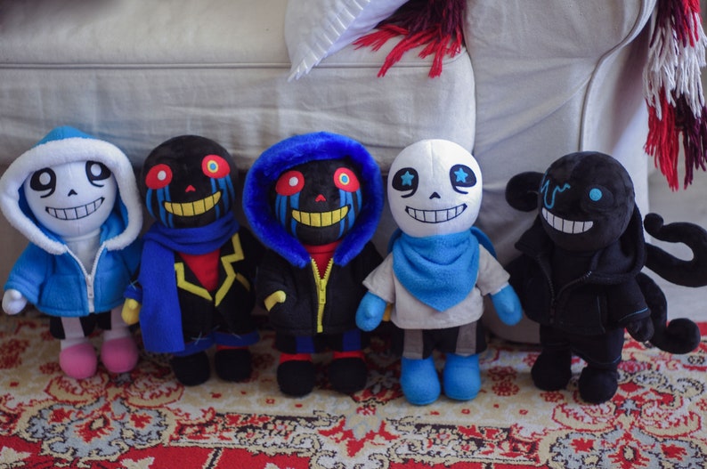 Nightmare Sans AU Soft Toy Plushie Handmade Stuffed | Etsy