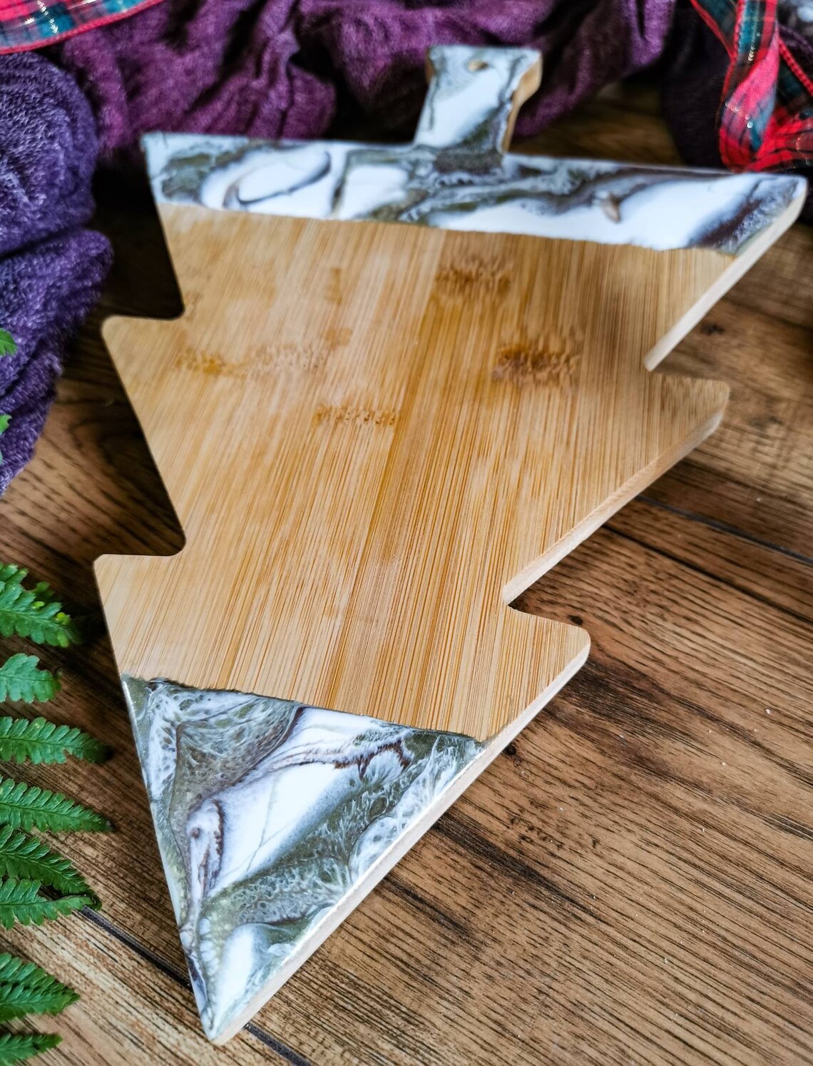 Festive Christmas Tree Serving Board With Tasteful Unique Etsy
