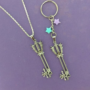 Kingdom Hearts Keyblade necklace, Kingdom Hearts Oathkeeper, Necklace, Oathkeeper Key Chain, Ultima keyblade, Oblivion keyblade image 4