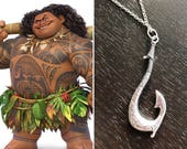 Maui inspired hook necklace, Maui hook necklace, Maui 39 s fish hook, Maui magical hook, Moana Maui Necklace, Maui Cosplay, Maui Costume