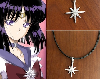 Sailor Saturn inspired necklace, Sailor Saturn costume, Sailor Saturn necklace, Sailor Saturn Cosplay, Sailor Senshi Saturn, Hotaru Tomoe