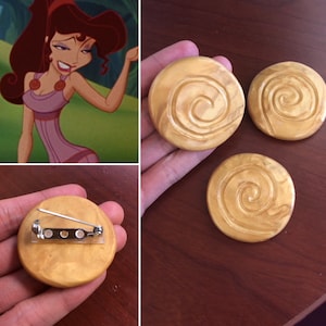 Megara Hercules brooch, Meg Cosplay, Meg Costume, Hercules, Megara Brooch, Megara Costume, Megara Cosplay, Meg's Brooch, Hercules Medallion