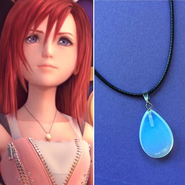 Collier Kairi, Collier Kairi Kingdom Hearts, Cosplay Kairi, Costume Kairi, Collier opale Kairi, Kairi