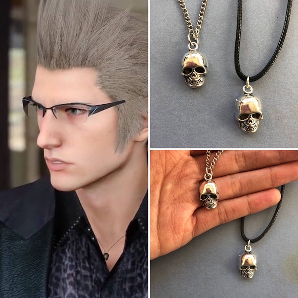 Ignis necklace, FFXV Ignis Skull Necklace, final fantasy xv necklace, Ignis cosplay, Ignis costume, Ignis Scientia