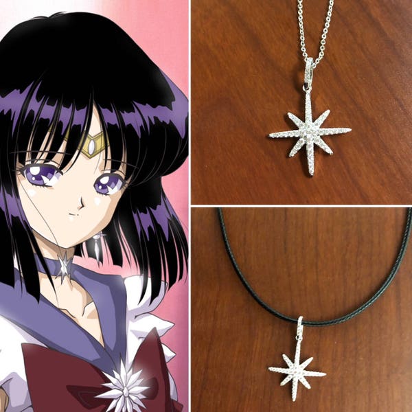 Sailor Saturn inspired necklace, Sailor Saturn costume, Sailor Saturn necklace, Sailor Saturn Cosplay, Sailor Senshi Saturn, Hotaru Tomoe
